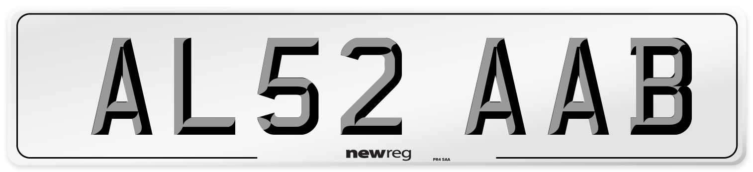 AL52 AAB Number Plate from New Reg